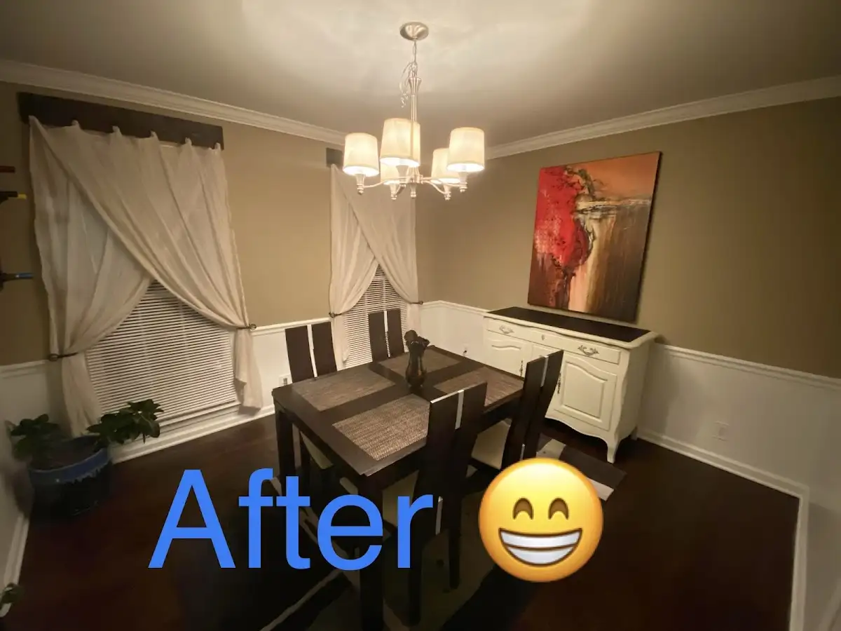 Professional dining room restoration after water damage in Jefferson
